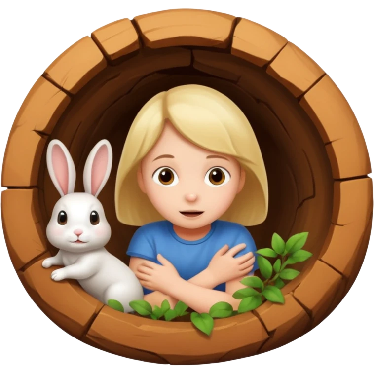 kid rabbit hole emoji