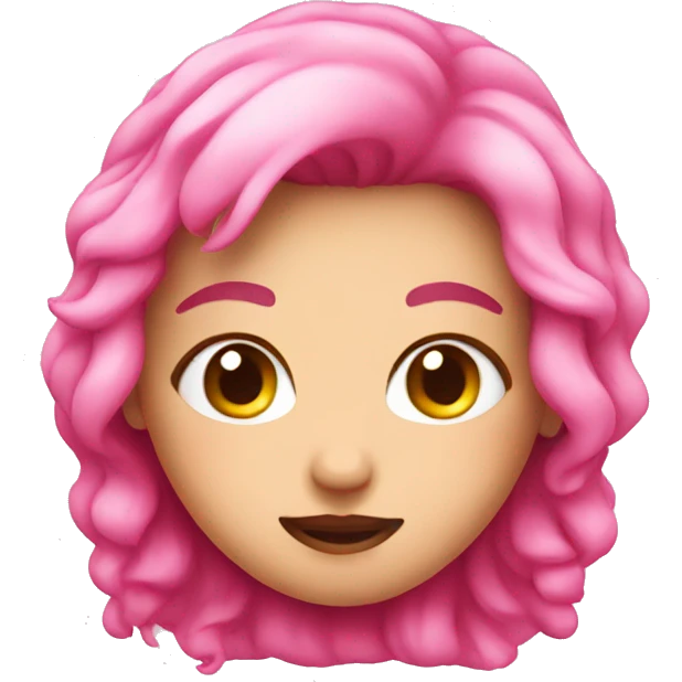 Cute pink emoji