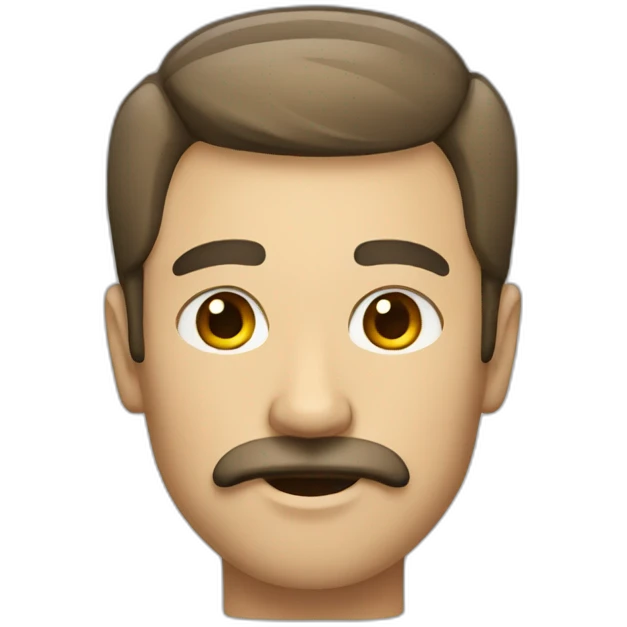 Man with little mustache emoji
