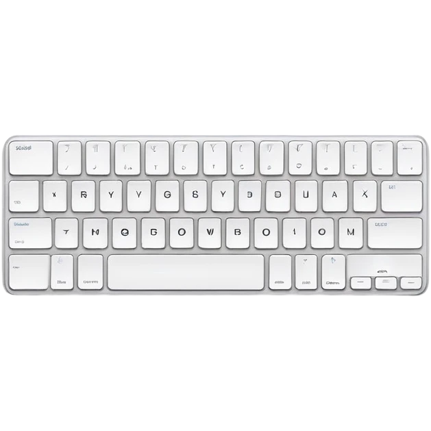 White apple keyboard emoji