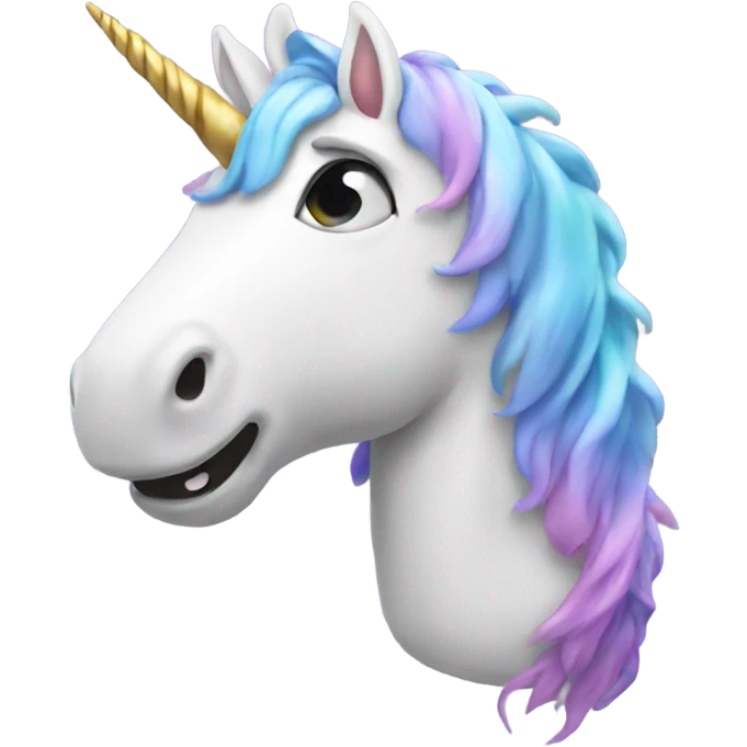 Unicorn pooping emoji