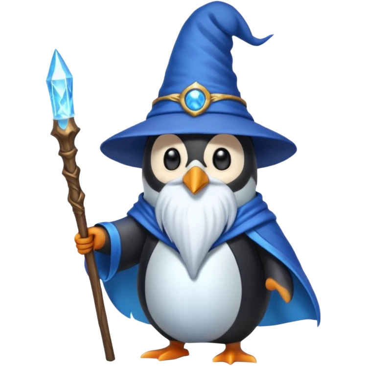 Penguin Wizard emoji