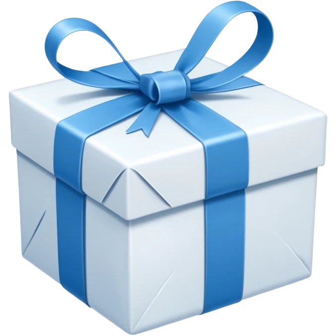 present inblue white emoji