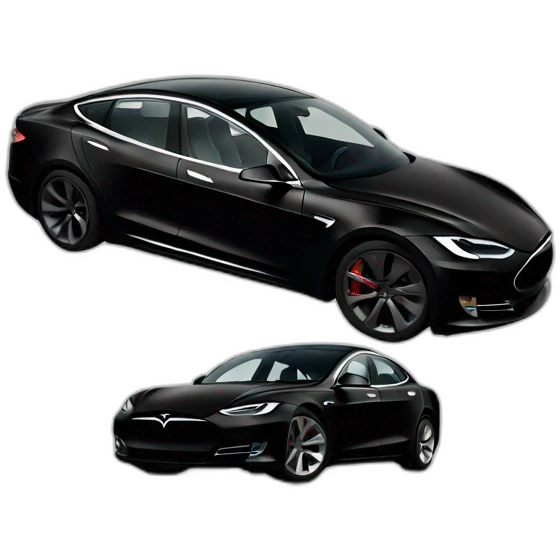 Black tesla emoji