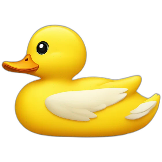 Yellow duck emoji