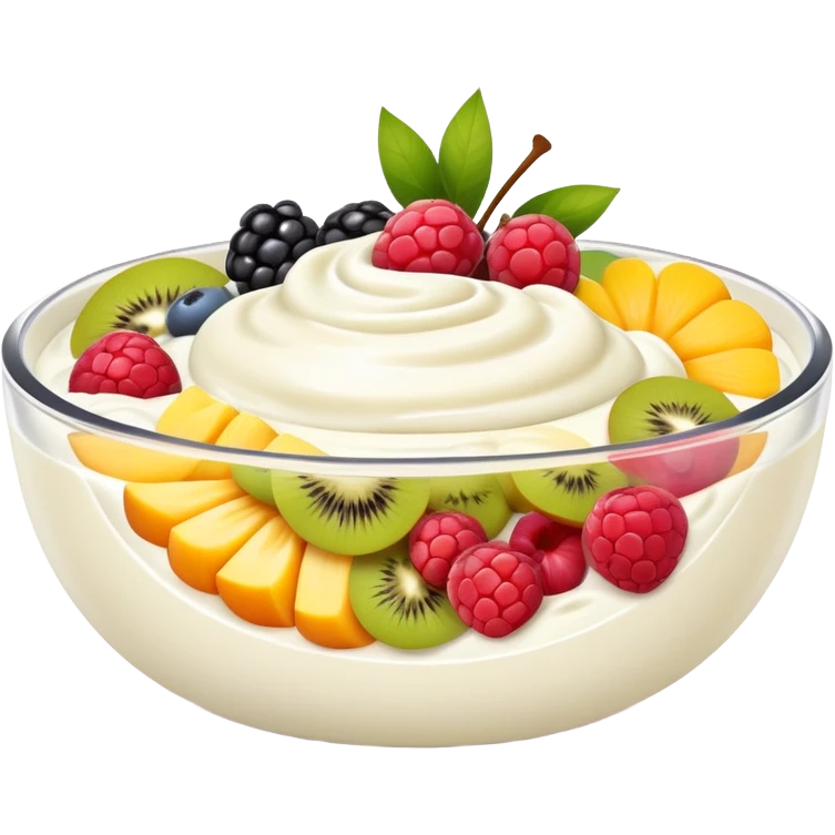yogurt bowl with fruit emoji