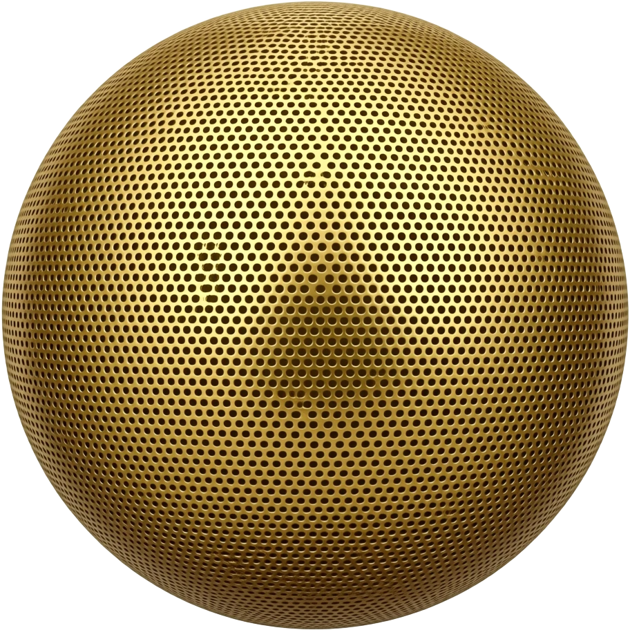Sphere golden bluetooth speaker emoji
