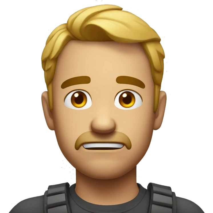Displeasure expression emoji