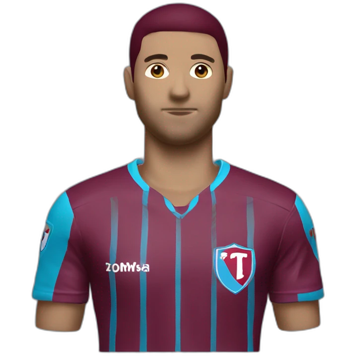 Burgundy blue Trabzonspor jersey emoji