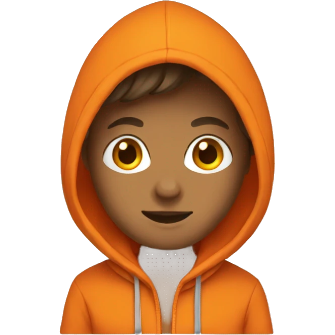 Orange hoodie  emoji