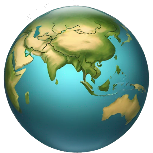 Asia world orb  emoji
