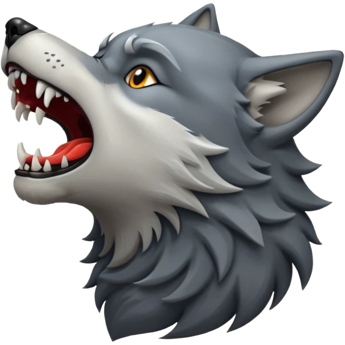 wolf howling emoji