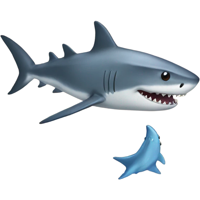 Walking shark  emoji