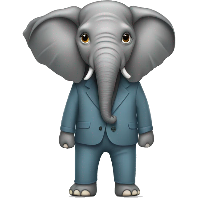 Elephant with pants  emoji