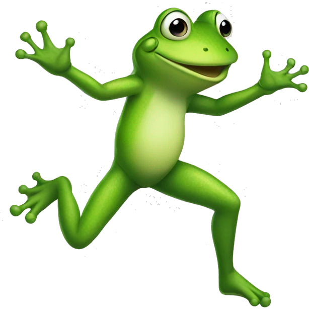 Dancing frog emoji