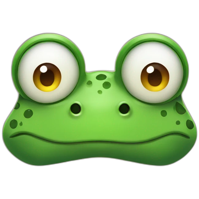 mr frog big eyebrow emoji
