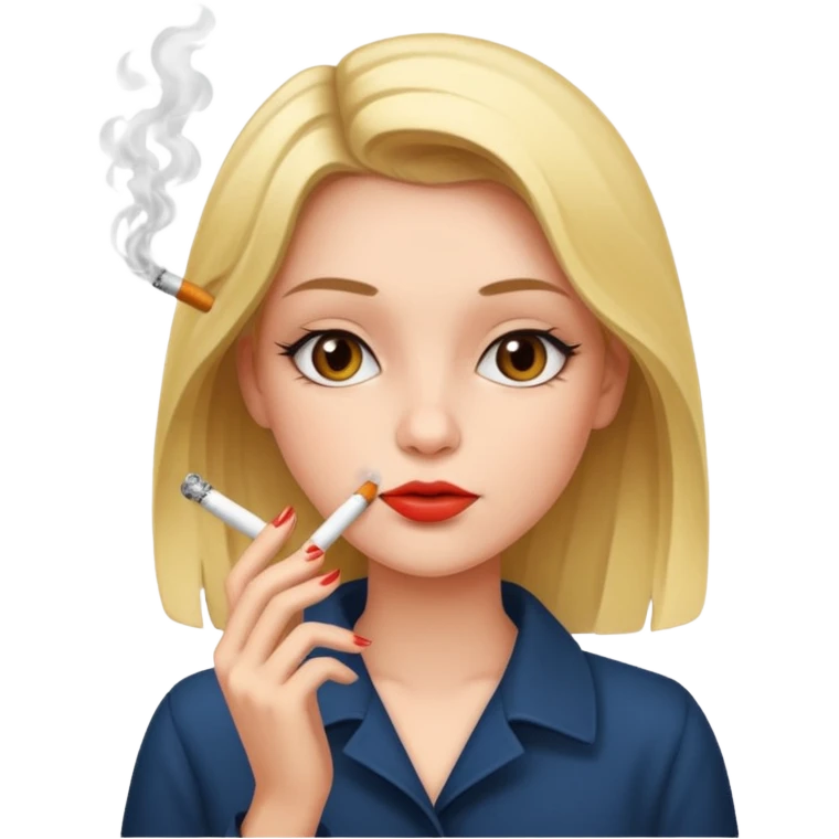 girl with cigarette emoji