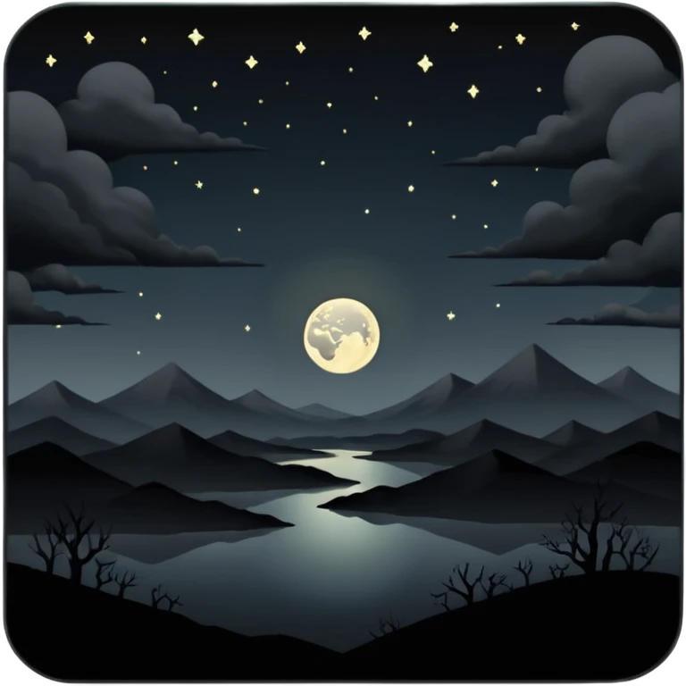 dark and eerie scene, the entire world covered in darkness. The sky is deep black with no stars or light, no moon, no glow just total void and silence. The atmosphere feels ominous and unsettling, as if darkness has swallowed everything. No characters, no visible light sources emoji