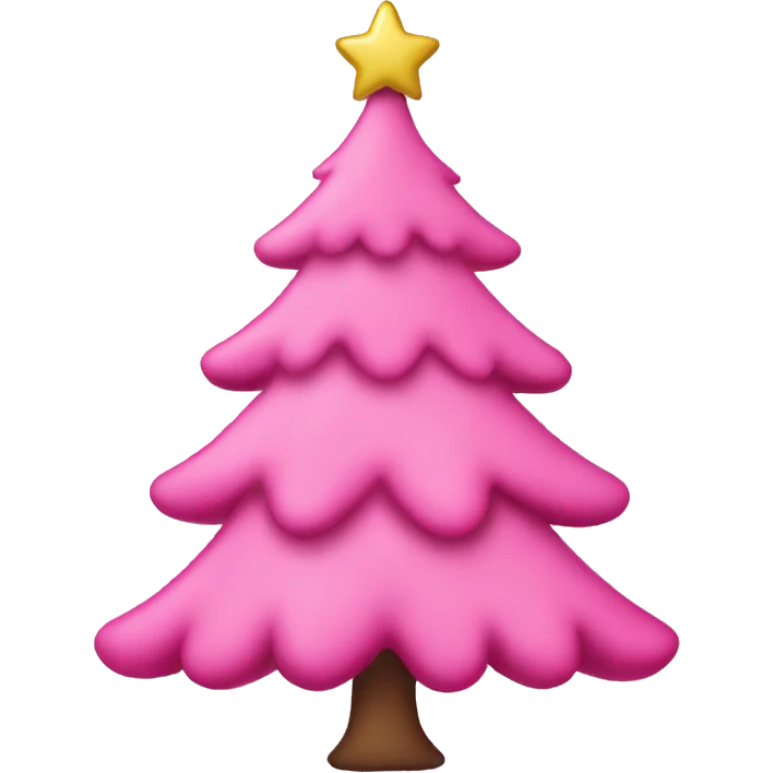 pink christmas tre emoji