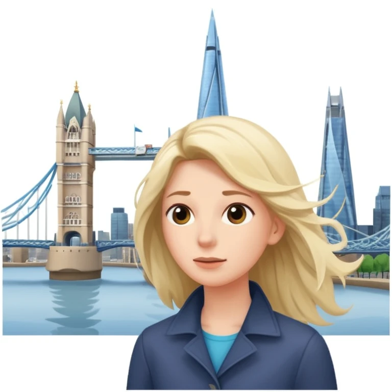 quelqu'un qui admire la vue depuis un point panoramique avec une ville avec des gratte ciel et Tower Bridge en contrebas
 emoji