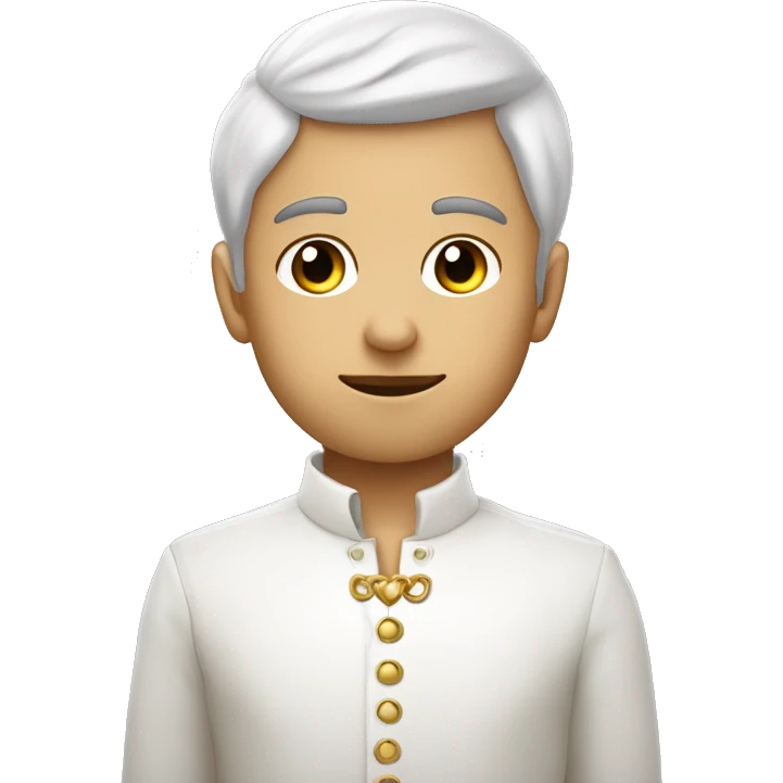 Garcon blanc de peau, brun,qui se mort de la leve et qui rougit avec des coeur a la place des yeux emoji