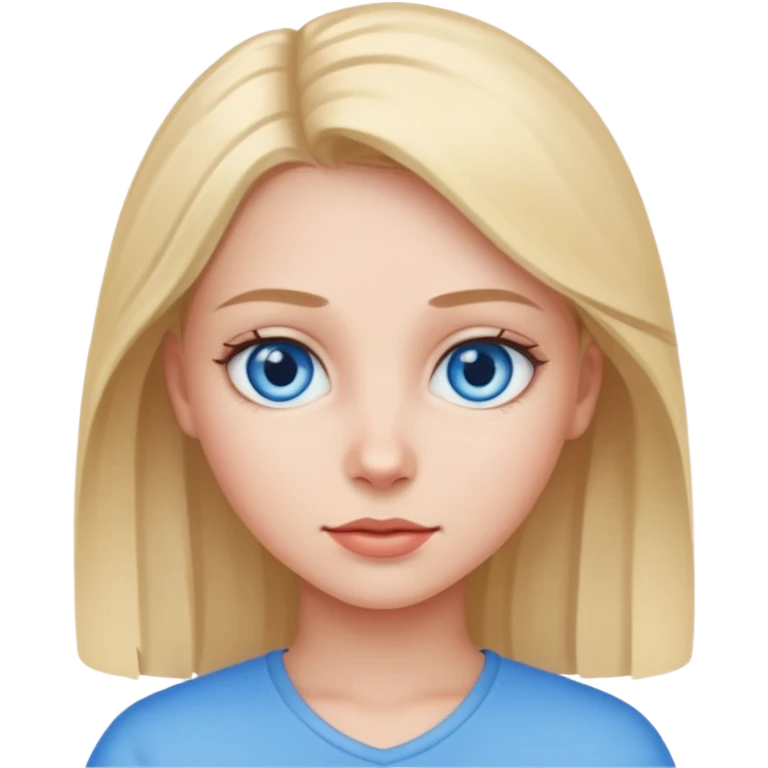 make it without fruit and with blue eyes emoji