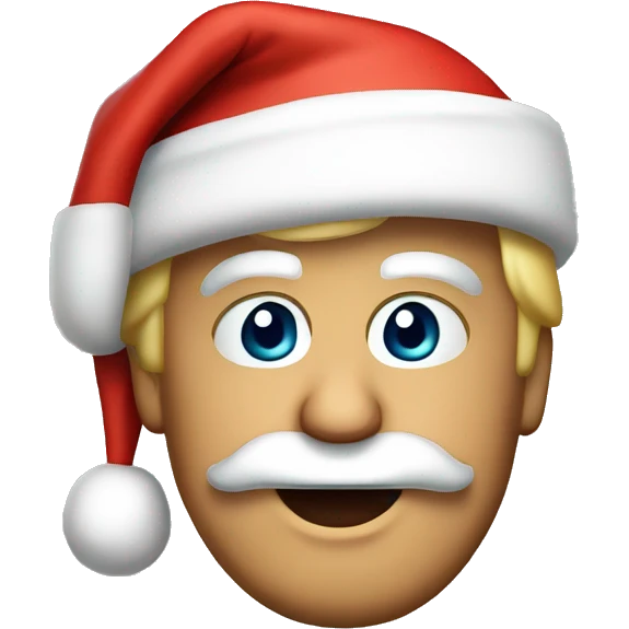 donald trump with santa hat emoji