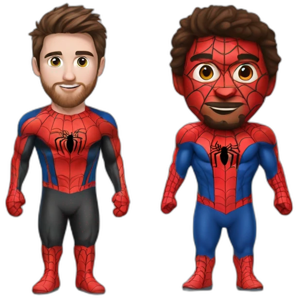 spiderman messi emoji