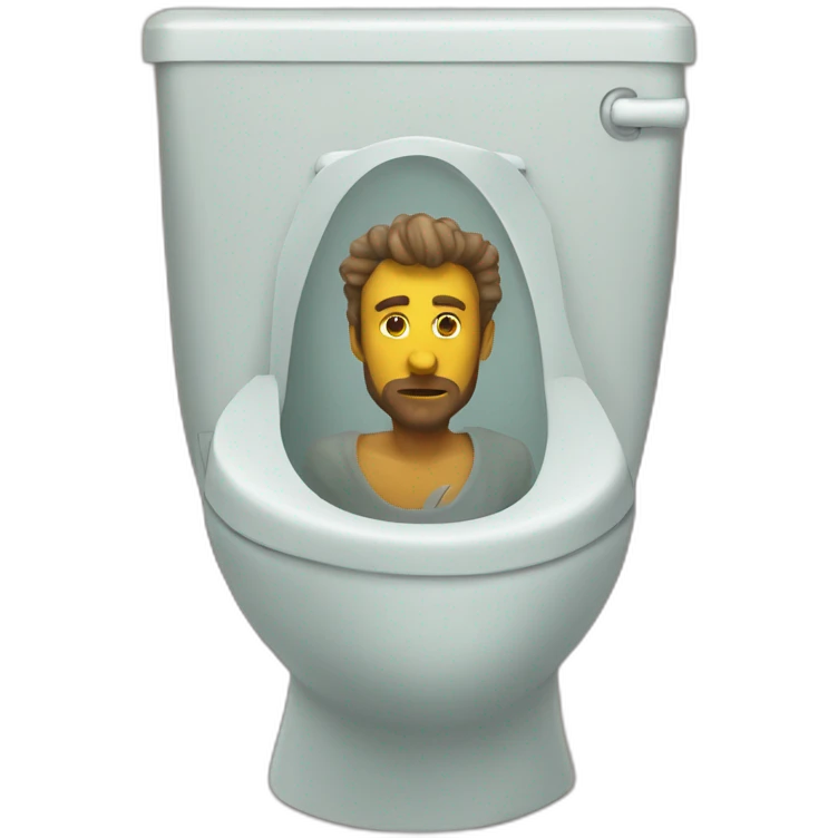 skibidi toilet sitting king man emoji