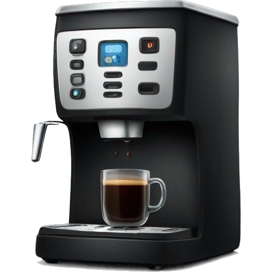 black coffee machine emoji