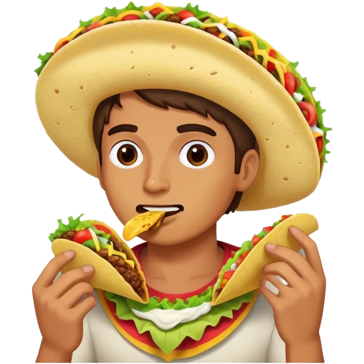 Me eating a taco  emoji
