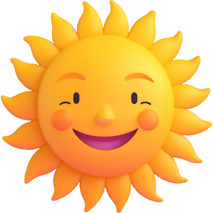 smiling sun emoji