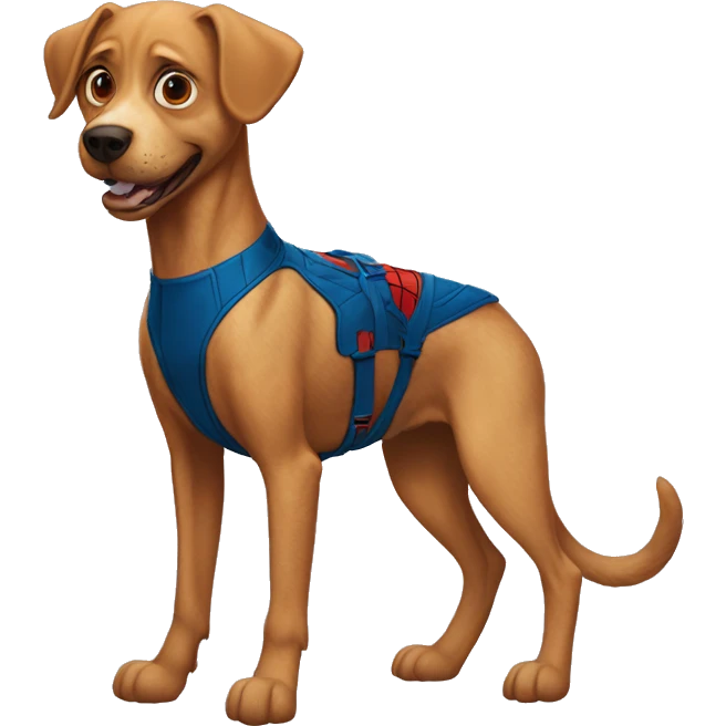 Spider-Man as a dog emoji