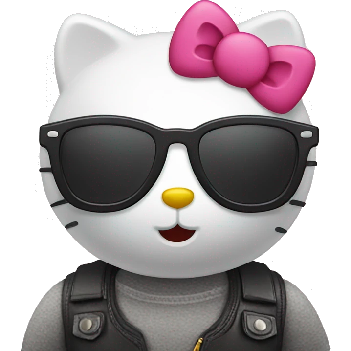 Hello Kitty with sunglasses emoji