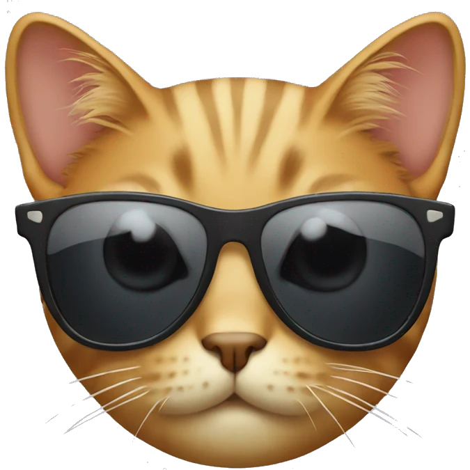 Cat with sunglasses emoji