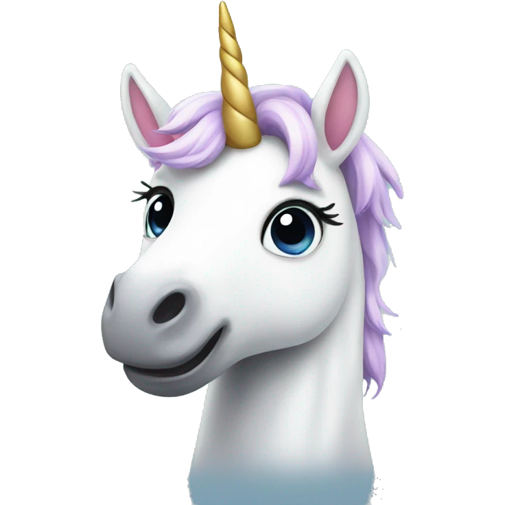 Cute unicorn emoji