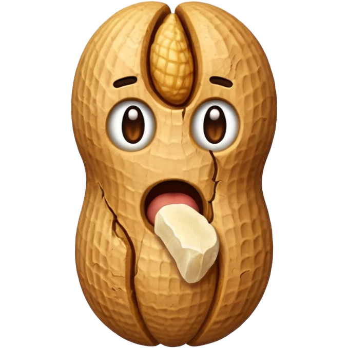 Busting peanut emoji