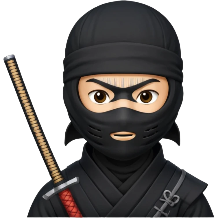 ninja with text emoji