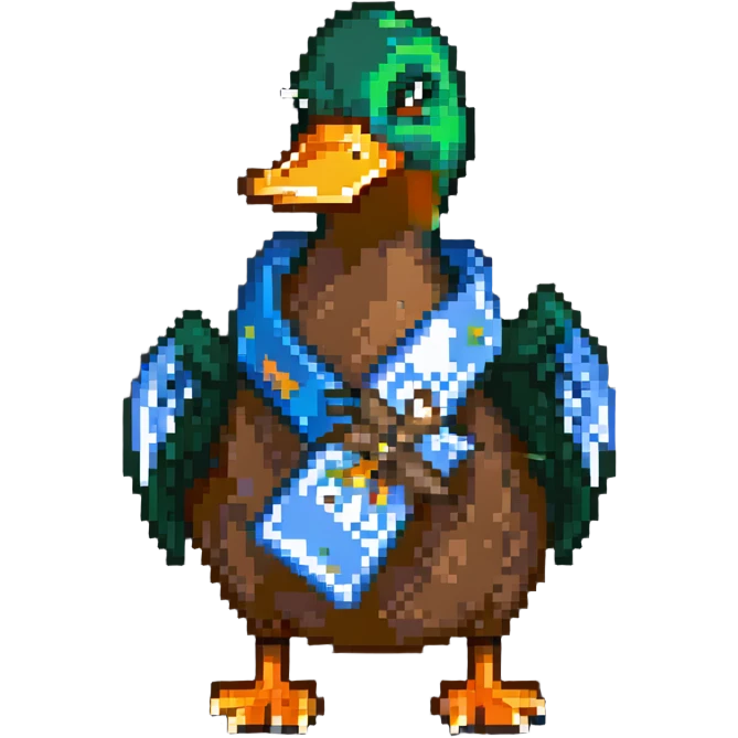 mallard duck holding duct tape emoji