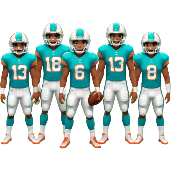 Miami dolphins football emoji