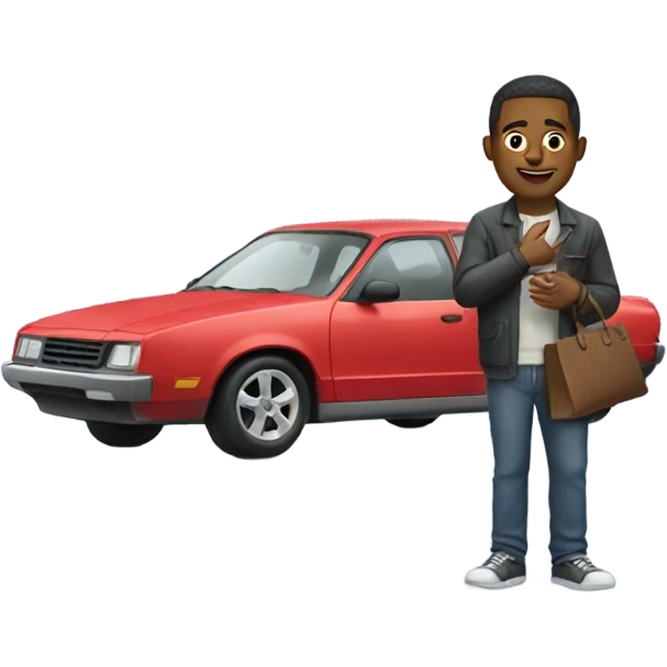 Guy selling car emoji