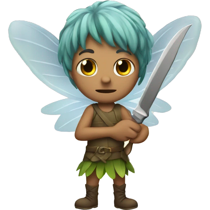 Fairy with knife on the hand  emoji