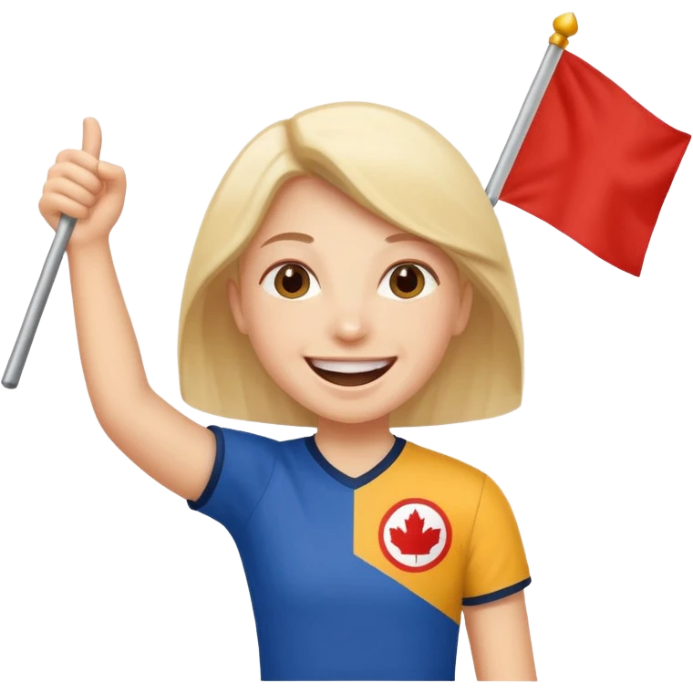 Fan with Team Flag emoji