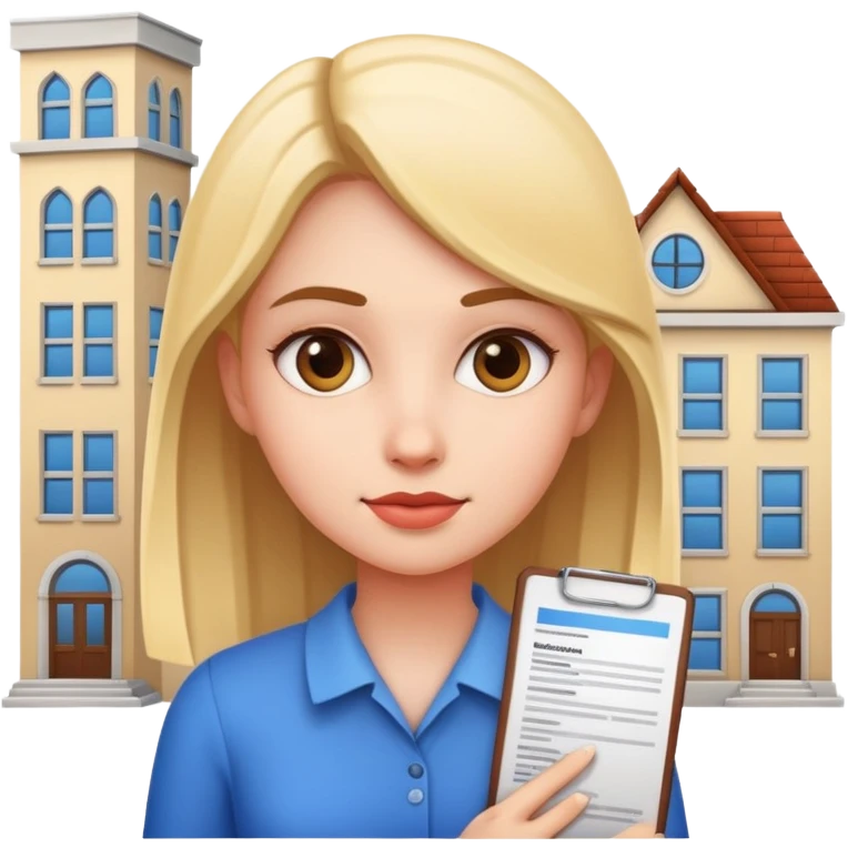 Girl building resume emoji