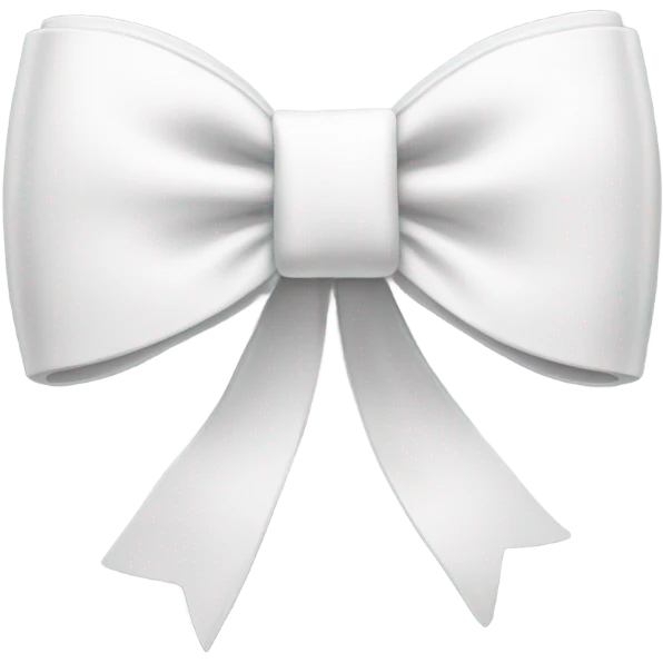 white bow in iphone 13 emoji
