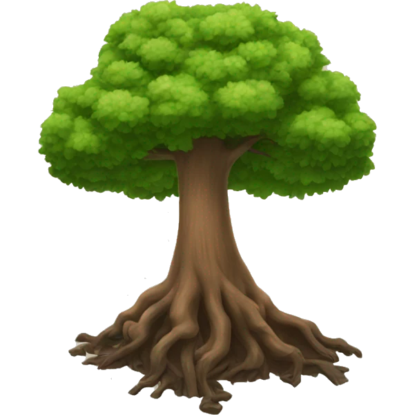 upside down tree emoji