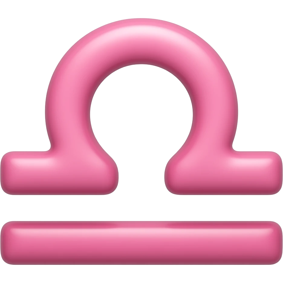 Make a full-body Leo emoji, complete with the Leo symbol, and in pink. emoji