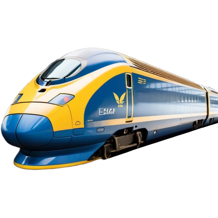 Eurostar - Eurostar International (Model Year: 2020) (Iconic colour: Blue and yellow) emoji