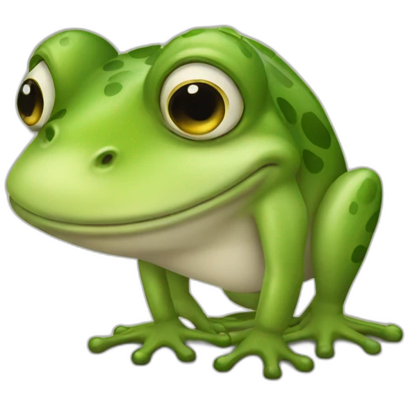 frog squeezed by a donkey emoji