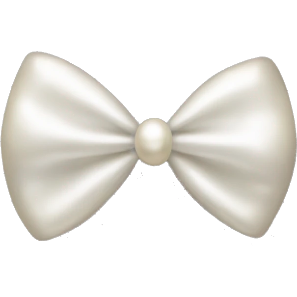 Pearl bow emoji